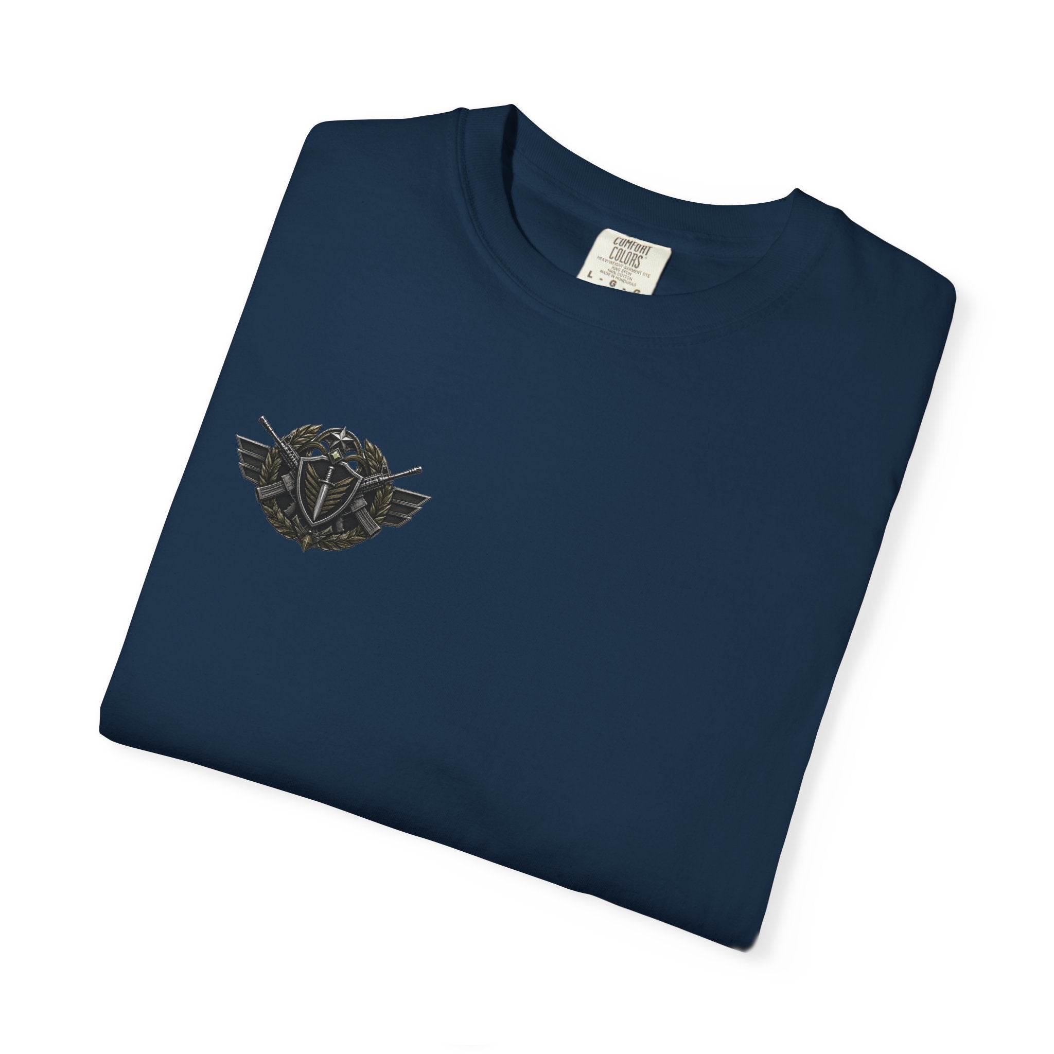 Vintage Winged Skull T-Shirt — Small Chest Graphic, Edgy Biker Style