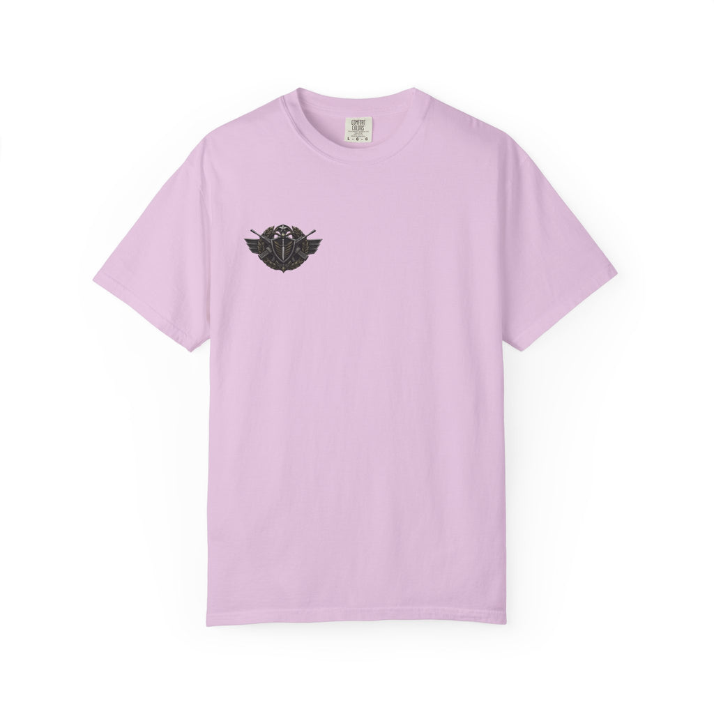 Vintage Winged Skull T-Shirt — Small Chest Graphic, Edgy Biker Style