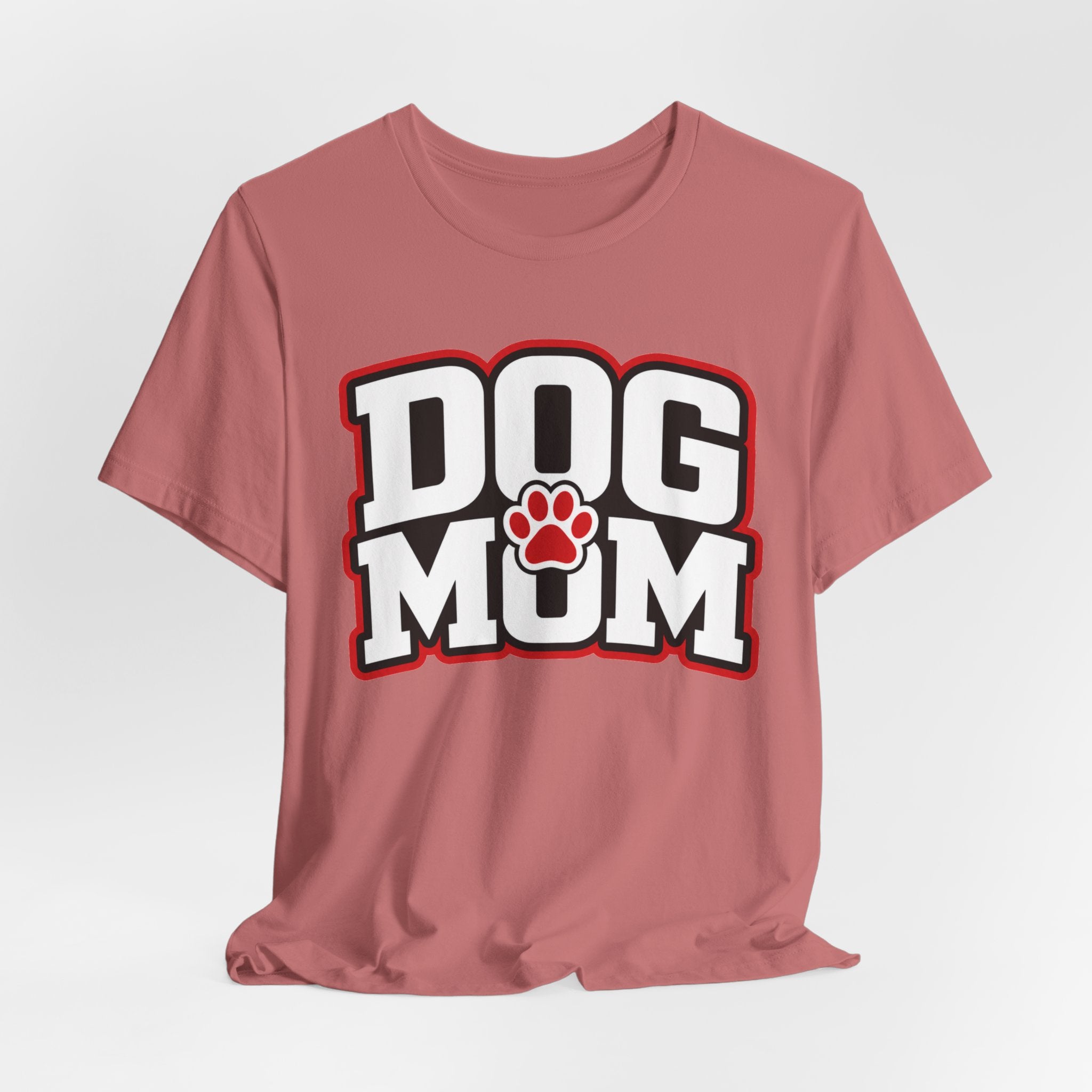 Dog Mom T-Shirt — Bold Paw Graphic Tee for Dog Lovers