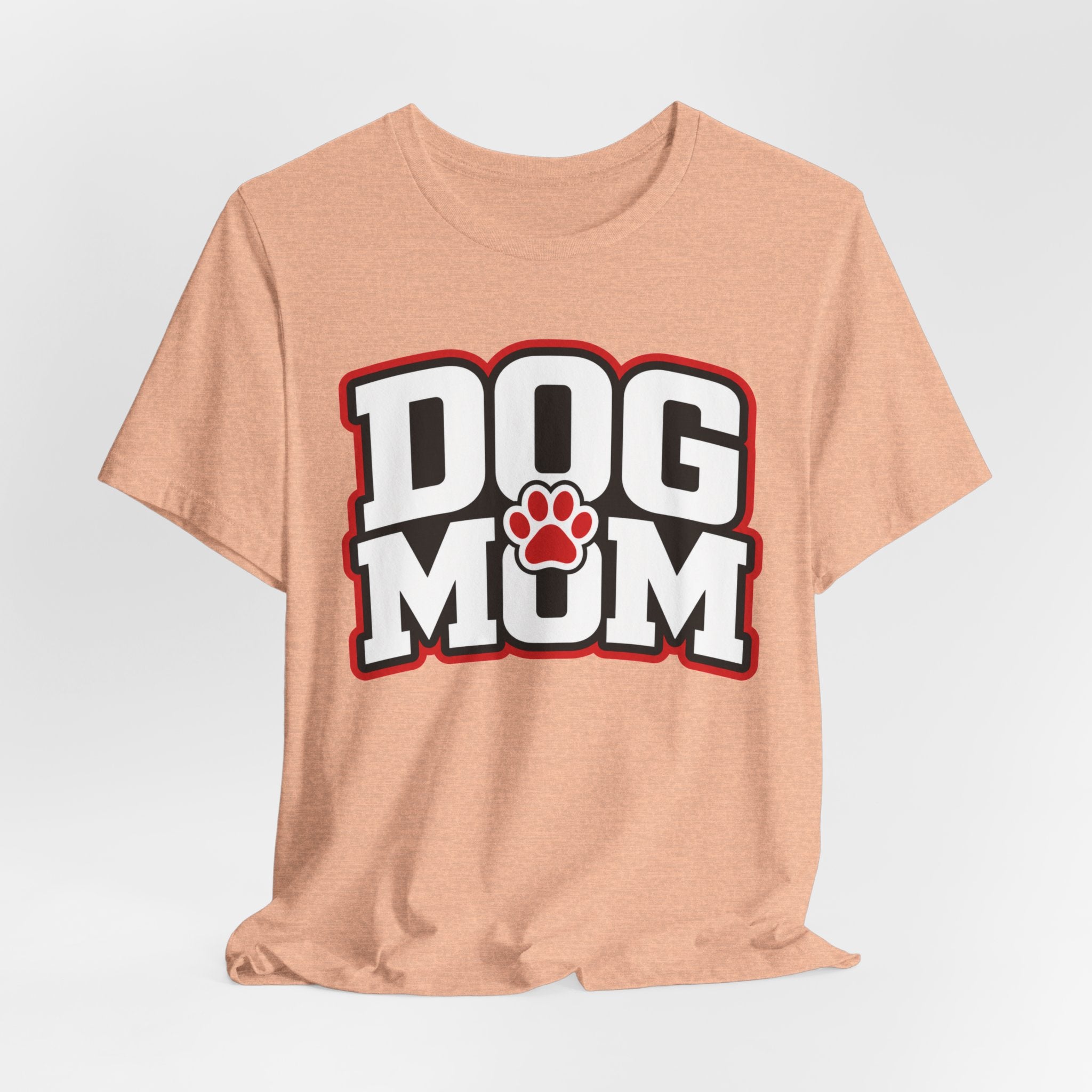 Dog Mom T-Shirt — Bold Paw Graphic Tee for Dog Lovers
