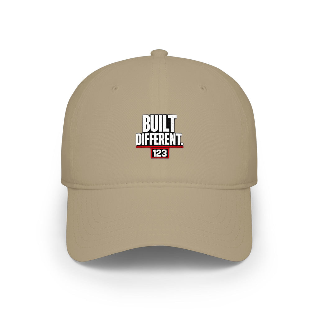 Built Different 123 Red Baseball Cap