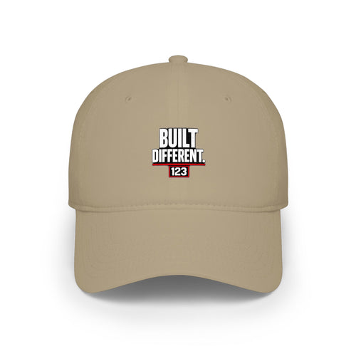 Built Different 123 Red Baseball Cap