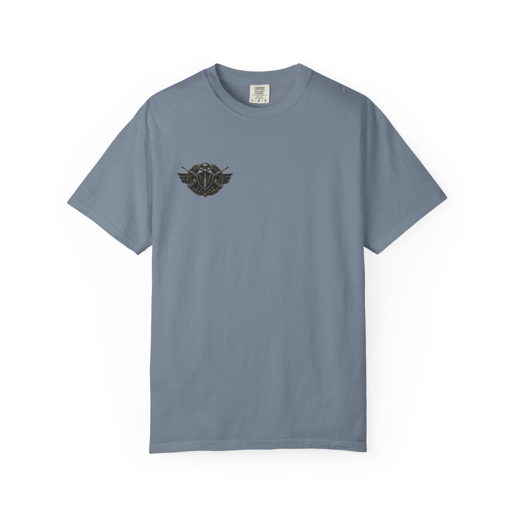 Vintage Winged Skull T-Shirt — Small Chest Graphic, Edgy Biker Style