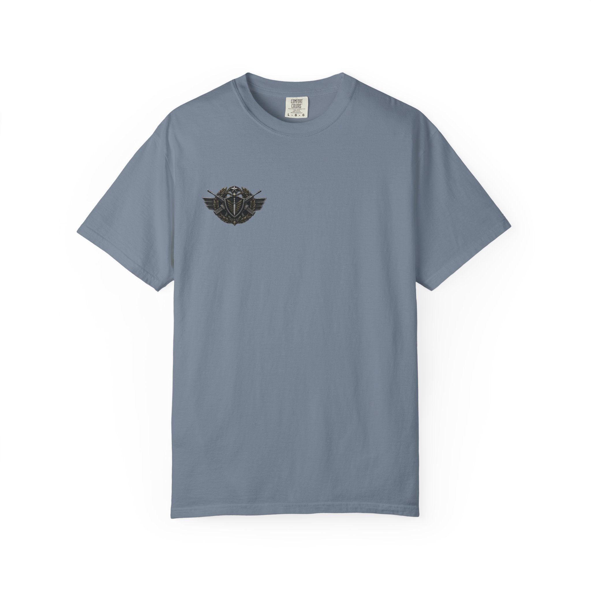 Vintage Winged Skull T-Shirt — Small Chest Graphic, Edgy Biker Style