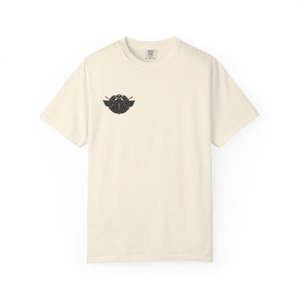 Vintage Winged Skull T-Shirt — Small Chest Graphic, Edgy Biker Style