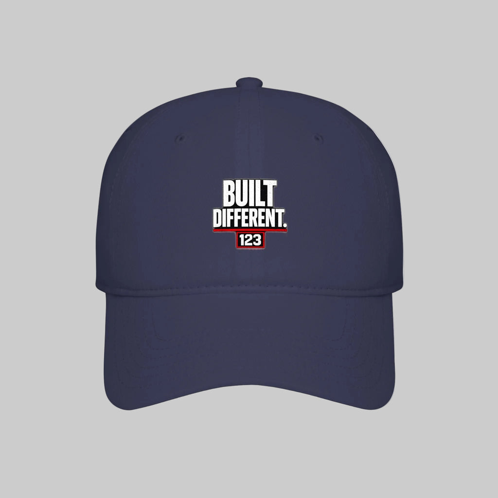 Built Different 123 Red Baseball Cap