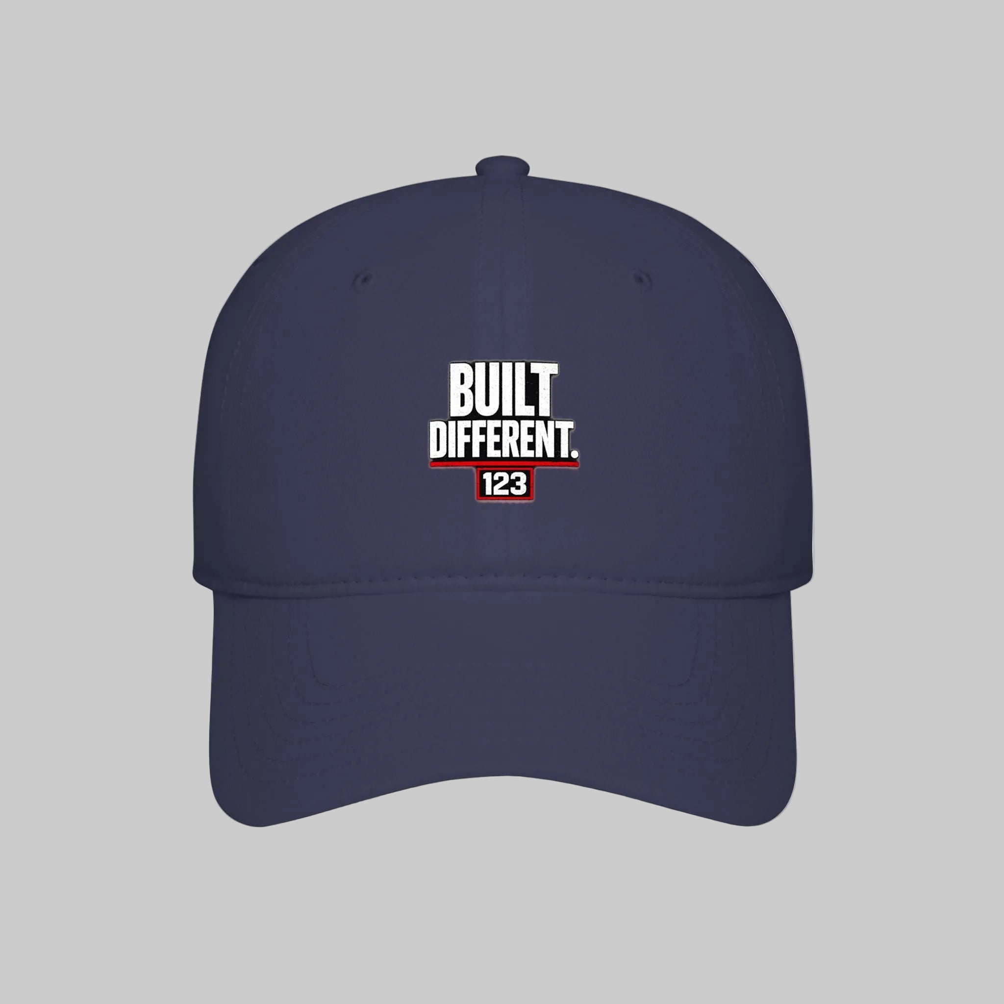 Built Different 123 Red Baseball Cap