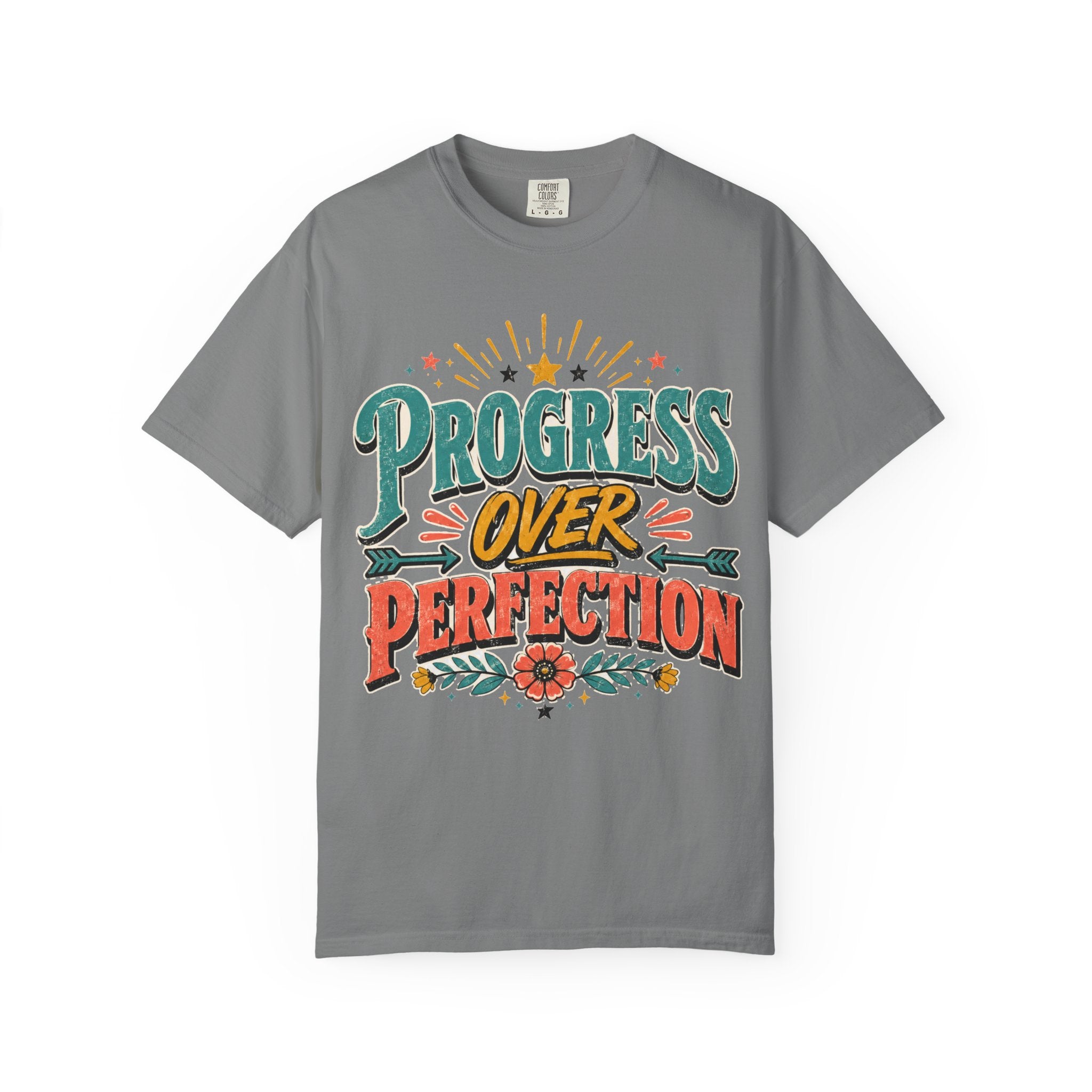 Progress Over Perfection T-Shirt — Motivational Graphic Tee