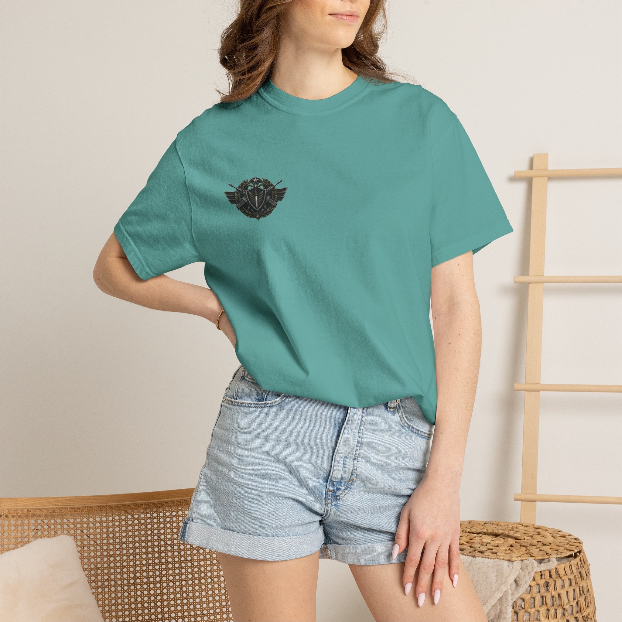 Vintage Winged Skull T-Shirt — Small Chest Graphic, Edgy Biker Style