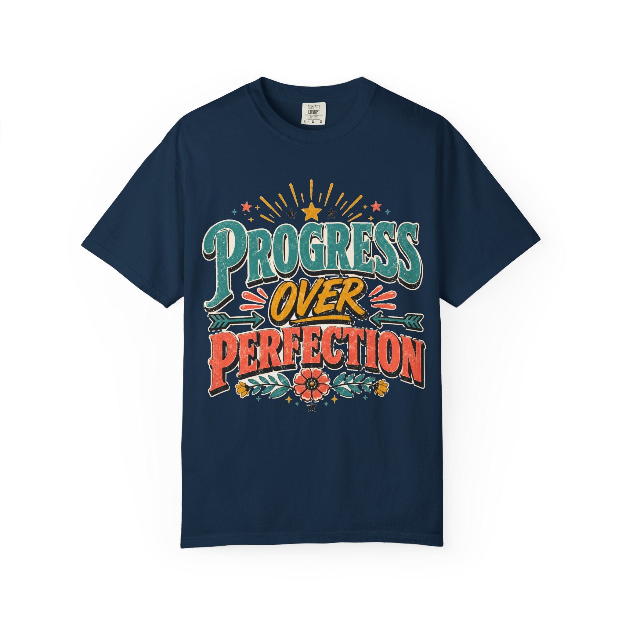 Progress Over Perfection T-Shirt — Motivational Graphic Tee