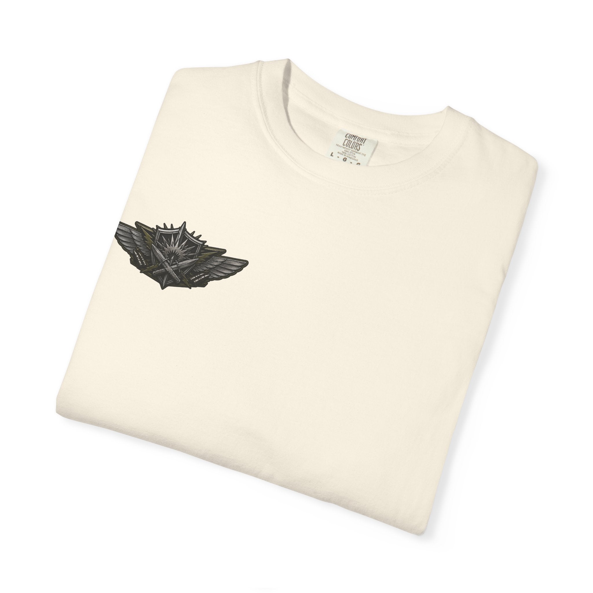 Combat Action T-Shirt — Military Patch Graphic Tee