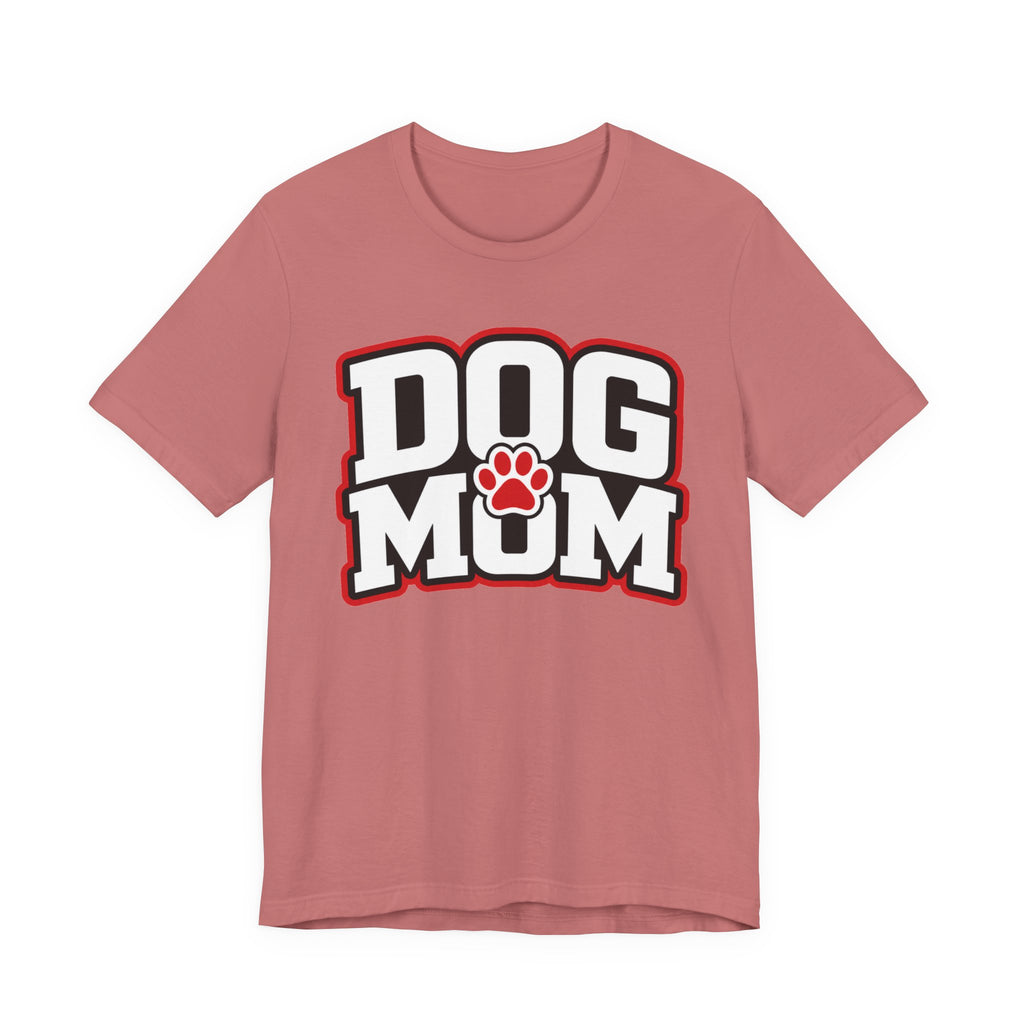 Dog Mom T-Shirt — Bold Paw Graphic Tee for Dog Lovers
