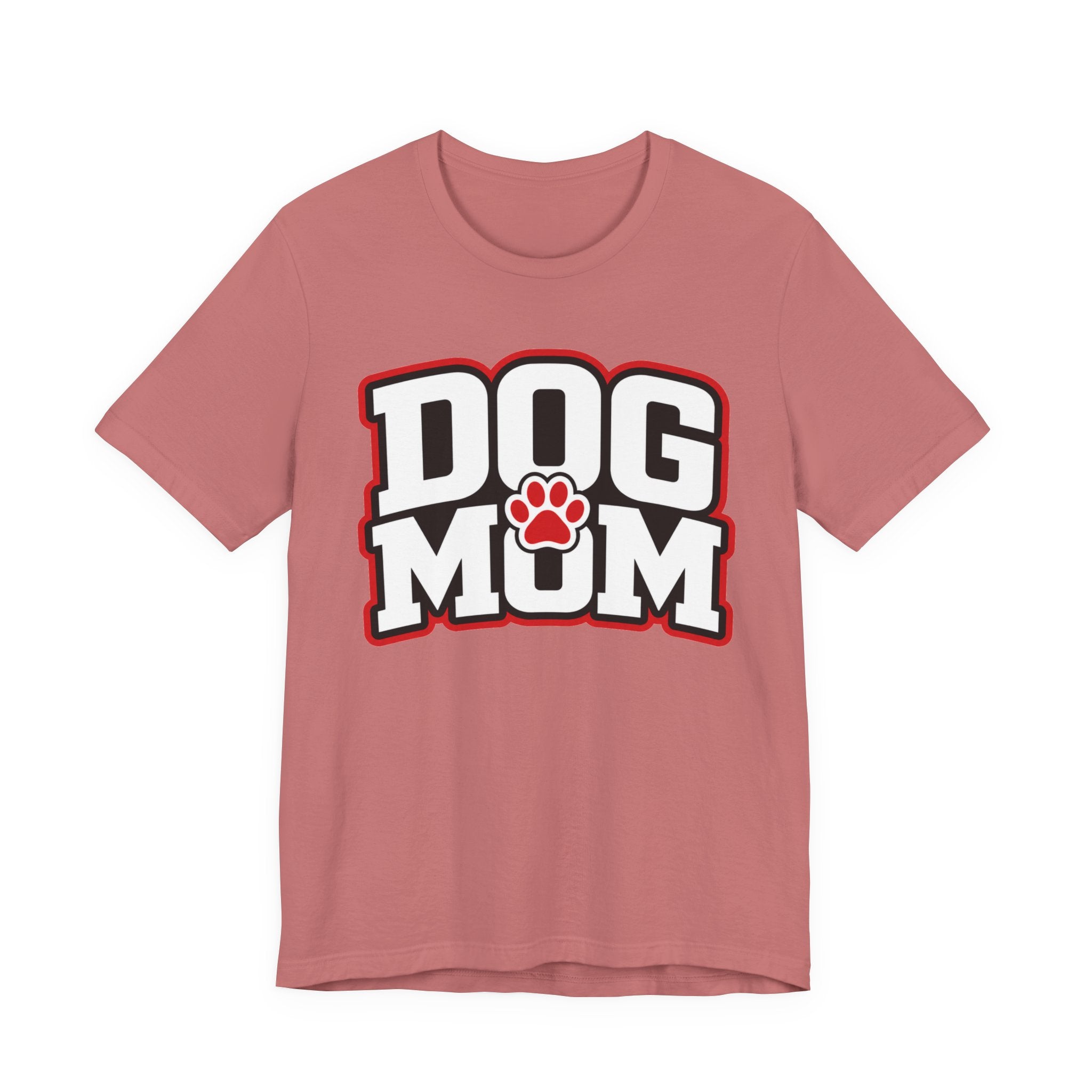 Dog Mom T-Shirt — Bold Paw Graphic Tee for Dog Lovers