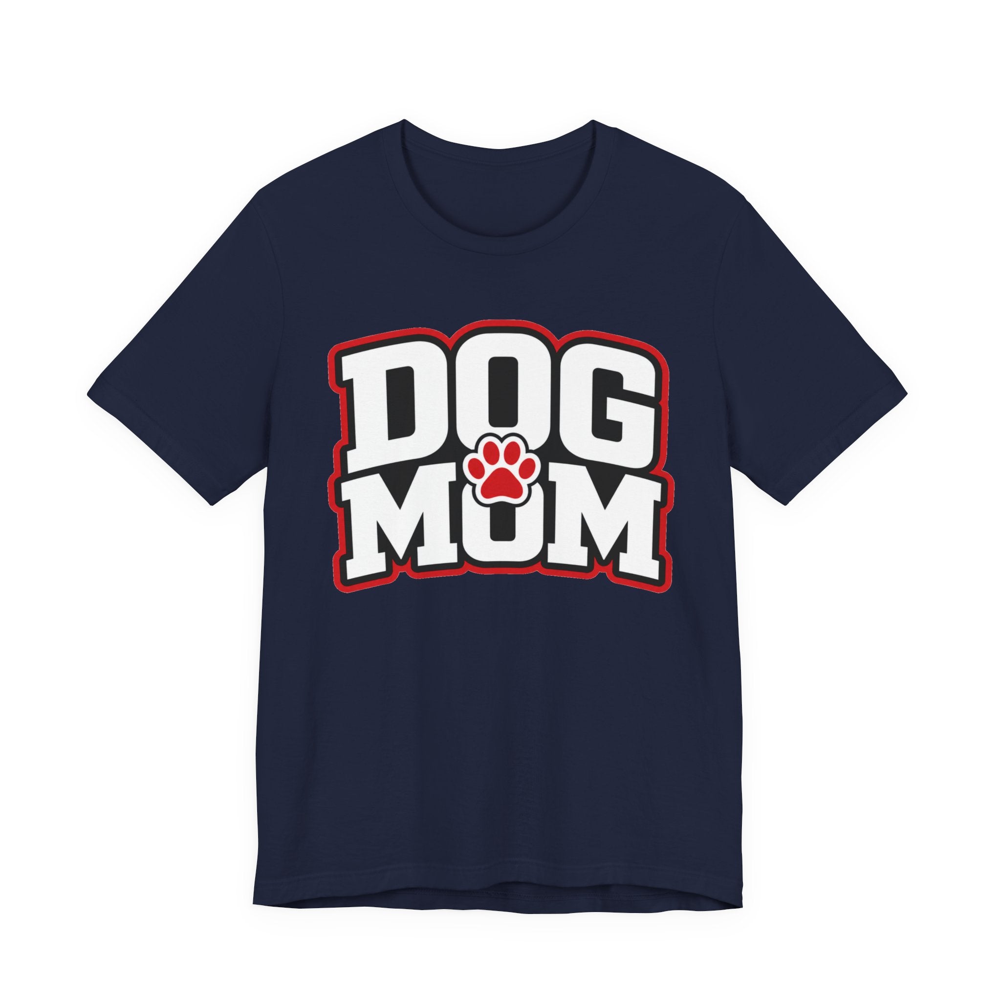 Dog Mom T-Shirt — Bold Paw Graphic Tee for Dog Lovers