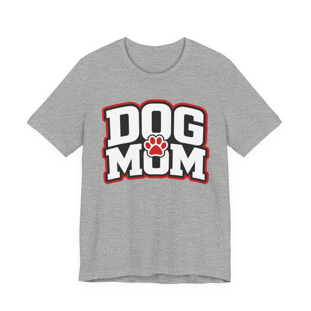 Dog Mom T-Shirt — Bold Paw Graphic Tee for Dog Lovers