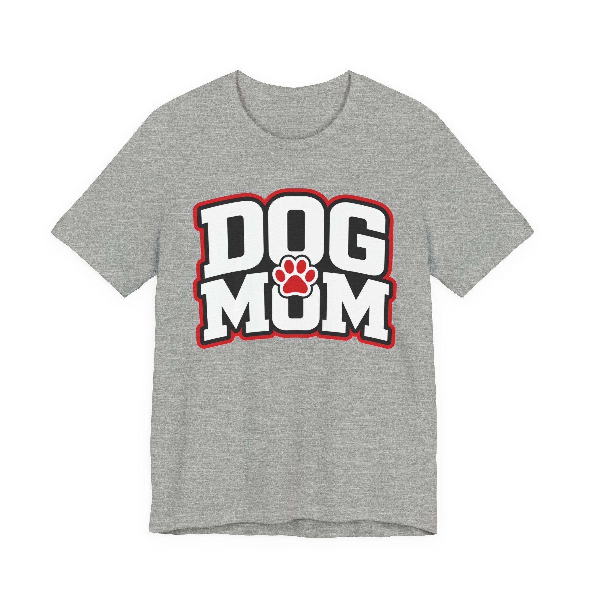 Dog Mom T-Shirt — Bold Paw Graphic Tee for Dog Lovers