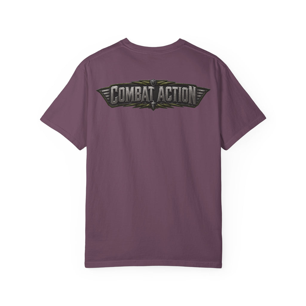 Combat Action T-Shirt — Military Patch Graphic Tee