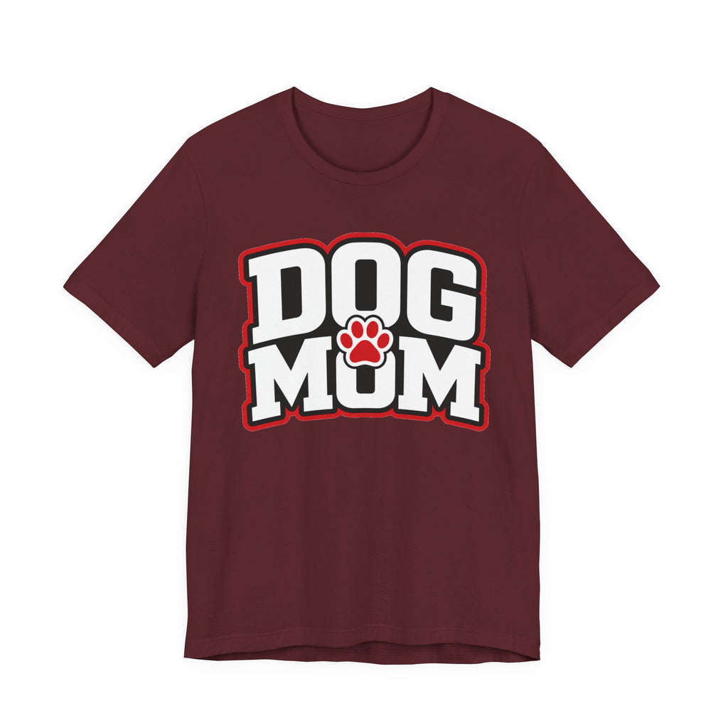 Dog Mom T-Shirt — Bold Paw Graphic Tee for Dog Lovers