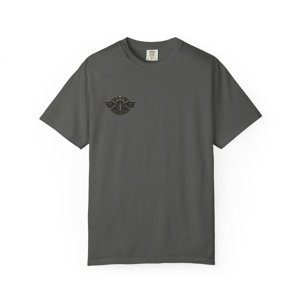 Vintage Winged Skull T-Shirt — Small Chest Graphic, Edgy Biker Style