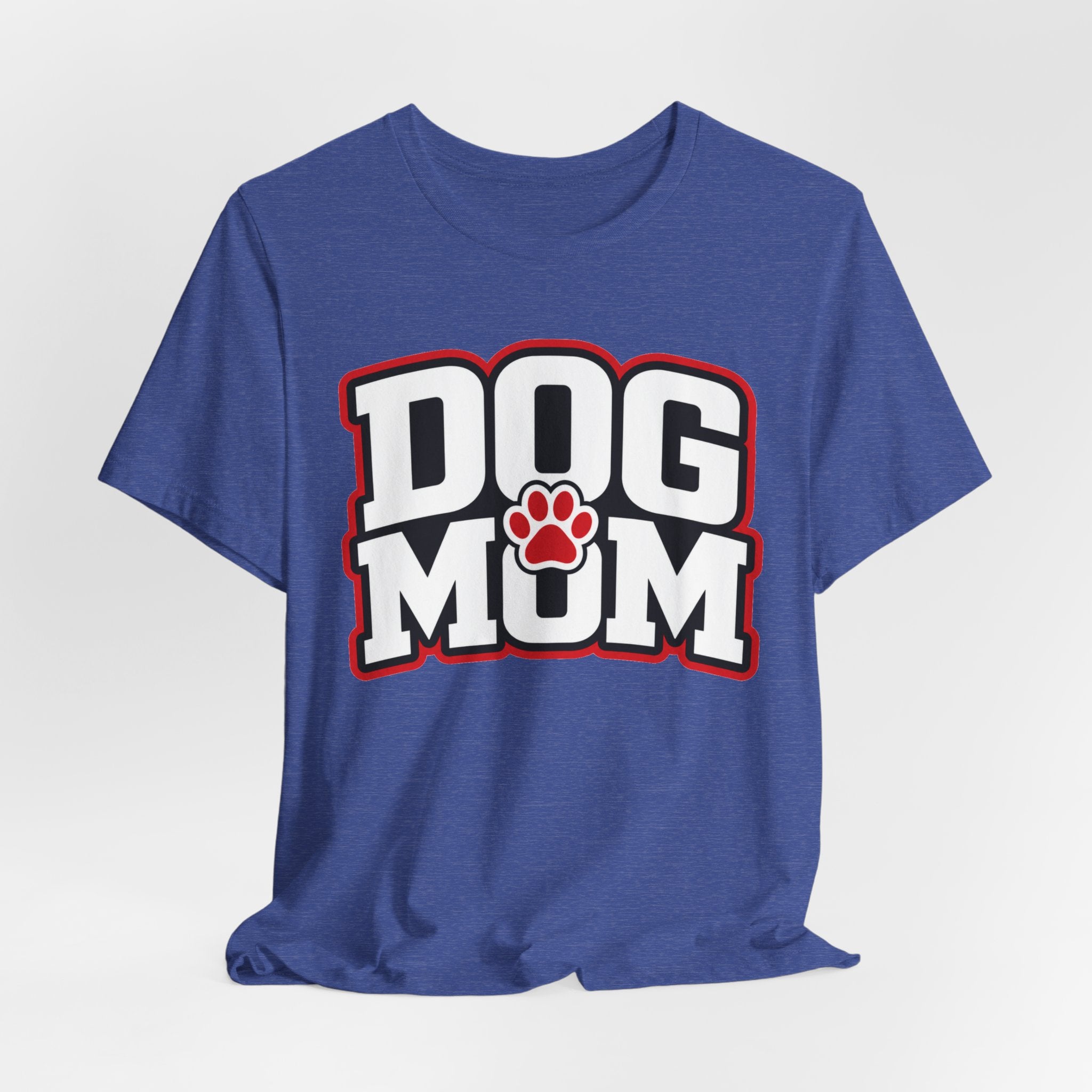 Dog Mom T-Shirt — Bold Paw Graphic Tee for Dog Lovers