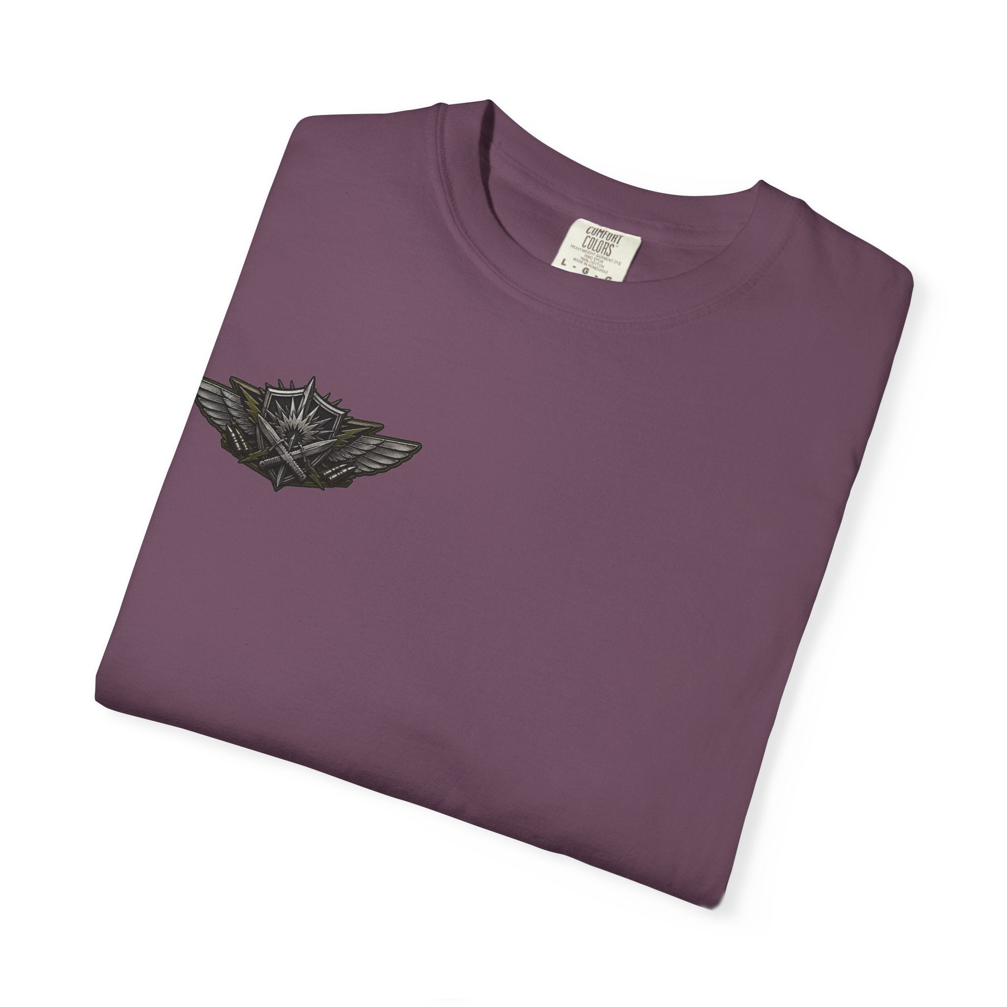 Combat Action T-Shirt — Military Patch Graphic Tee