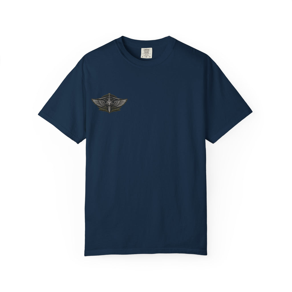 Winged Skull Chest Logo T-Shirt
