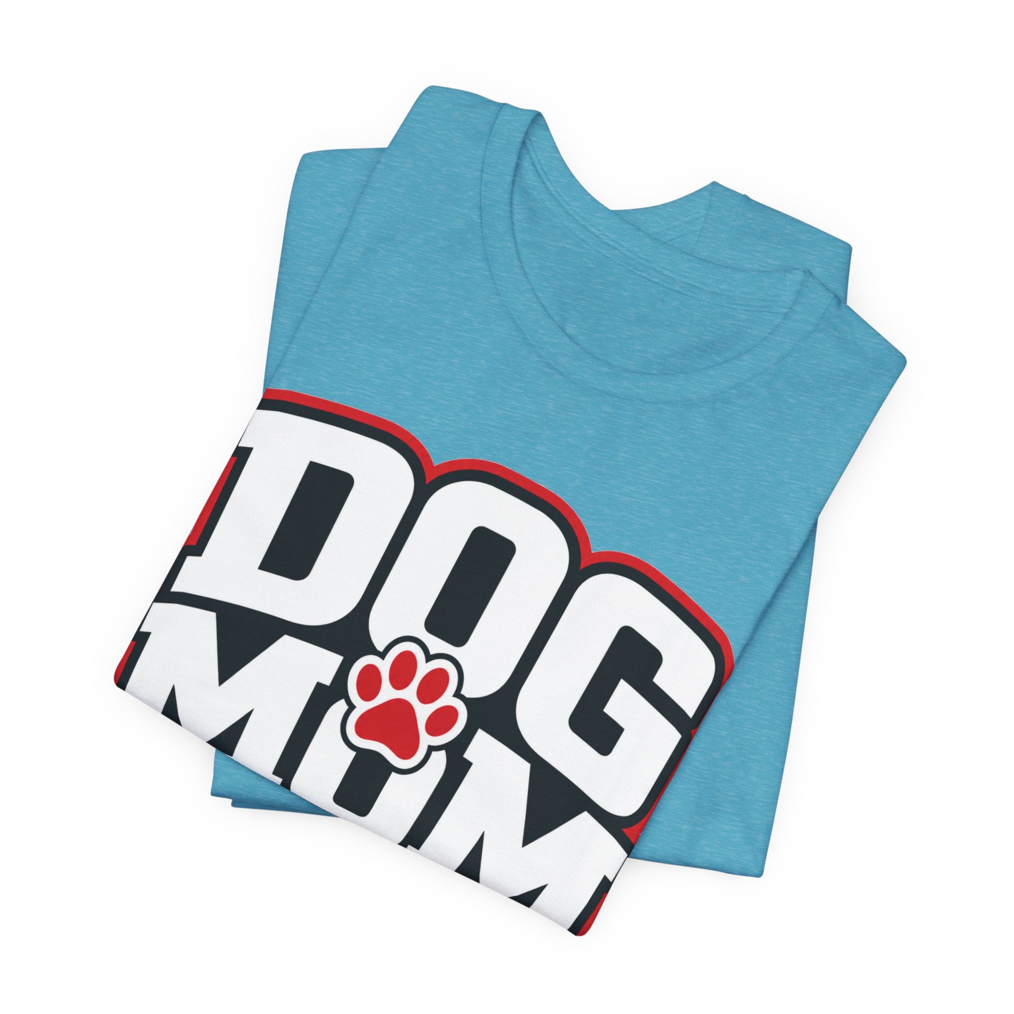Dog Mom T-Shirt — Bold Paw Graphic Tee for Dog Lovers
