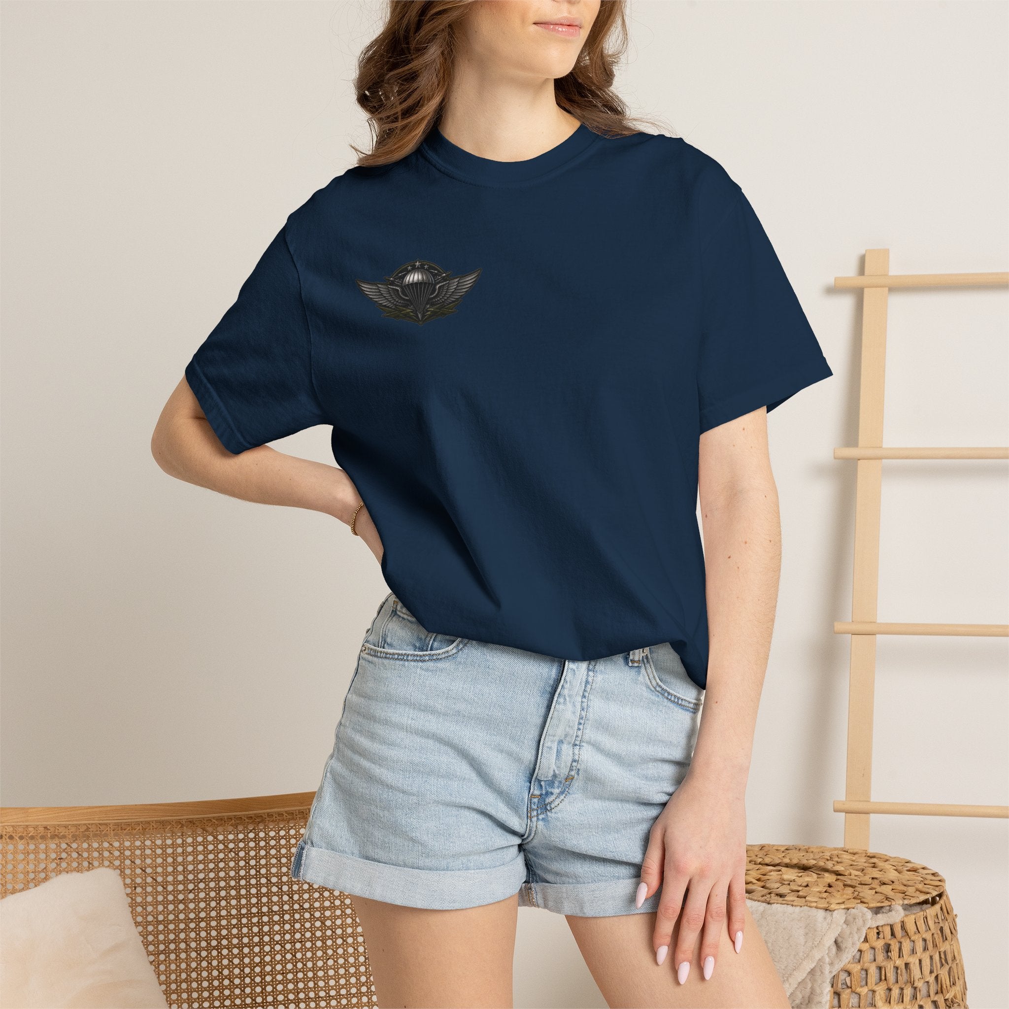 Parachutist Wings T-Shirt — Military Airborne Pilot Badge Tee