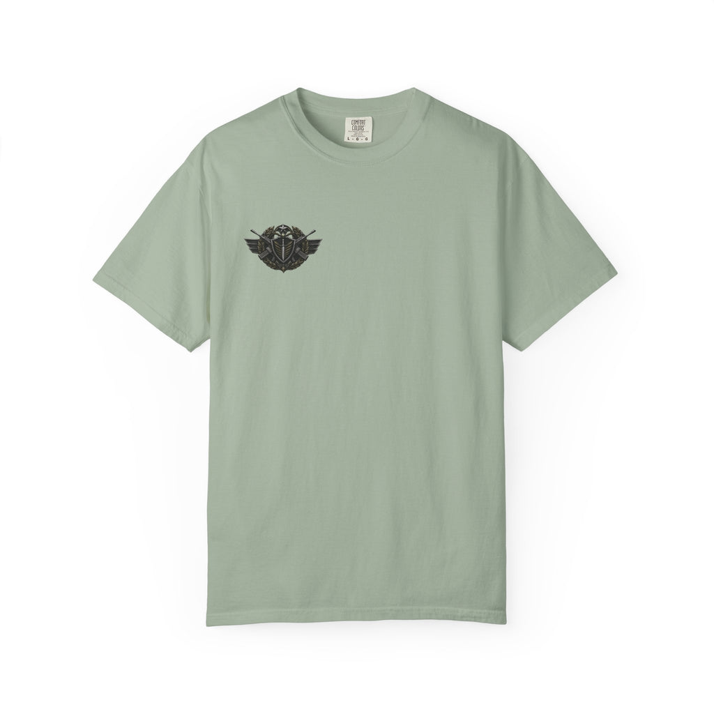 Vintage Winged Skull T-Shirt — Small Chest Graphic, Edgy Biker Style
