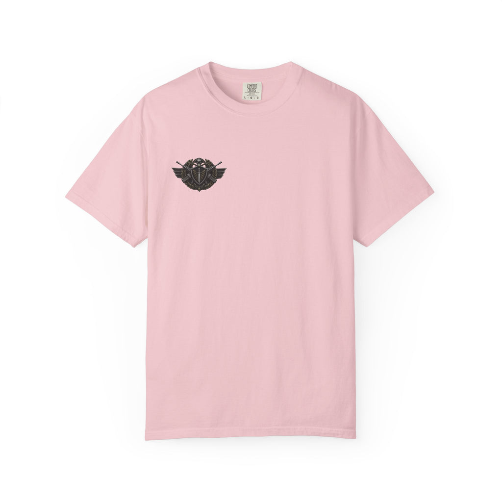 Vintage Winged Skull T-Shirt — Small Chest Graphic, Edgy Biker Style