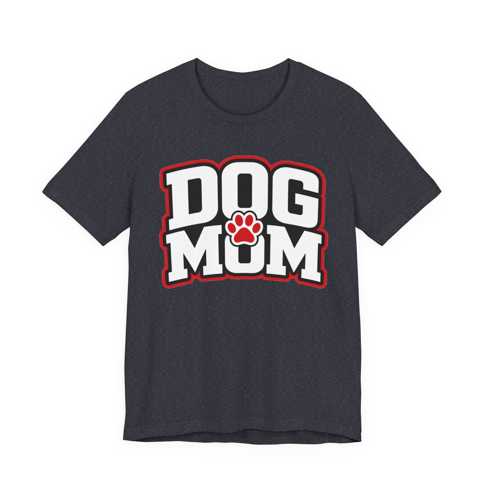 Dog Mom T-Shirt — Bold Paw Graphic Tee for Dog Lovers