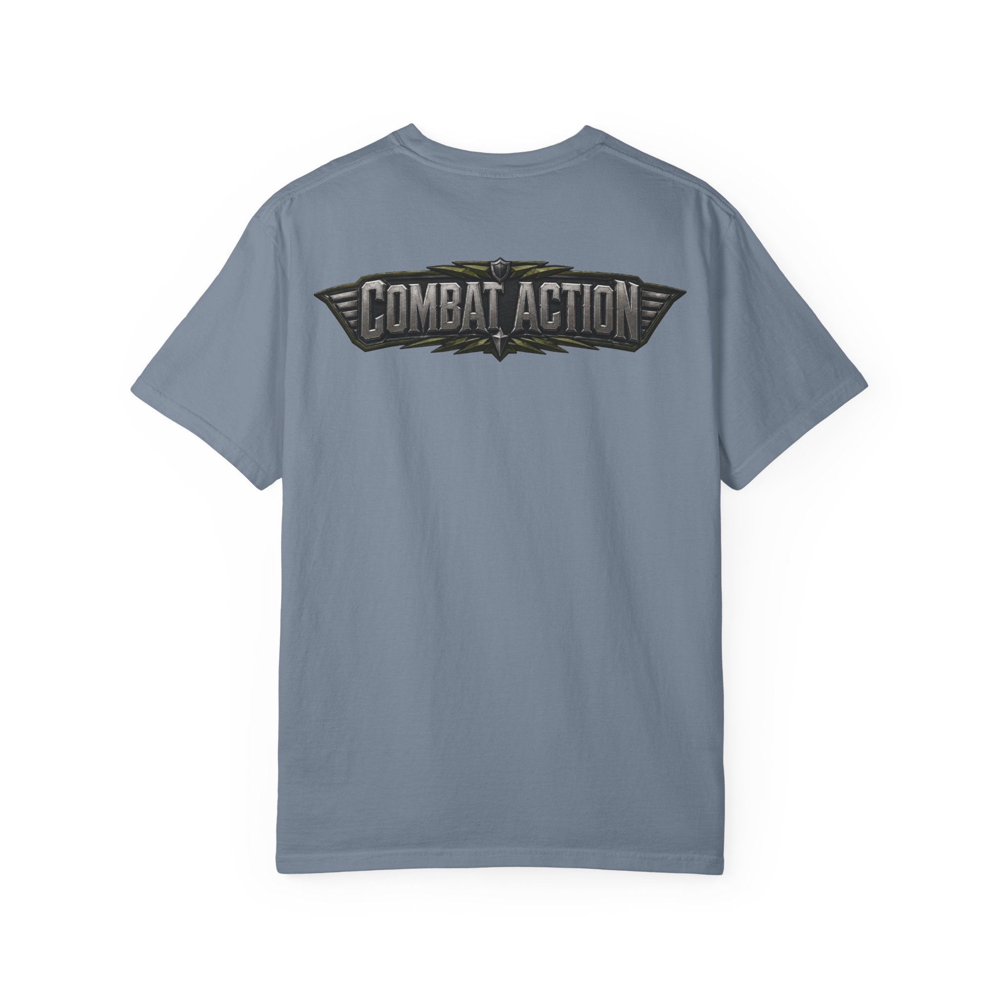 Combat Action T-Shirt — Military Patch Graphic Tee