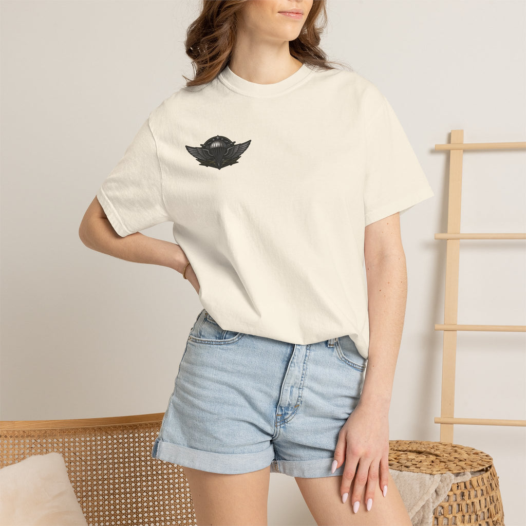 Parachutist Wings T-Shirt — Military Airborne Pilot Badge Tee