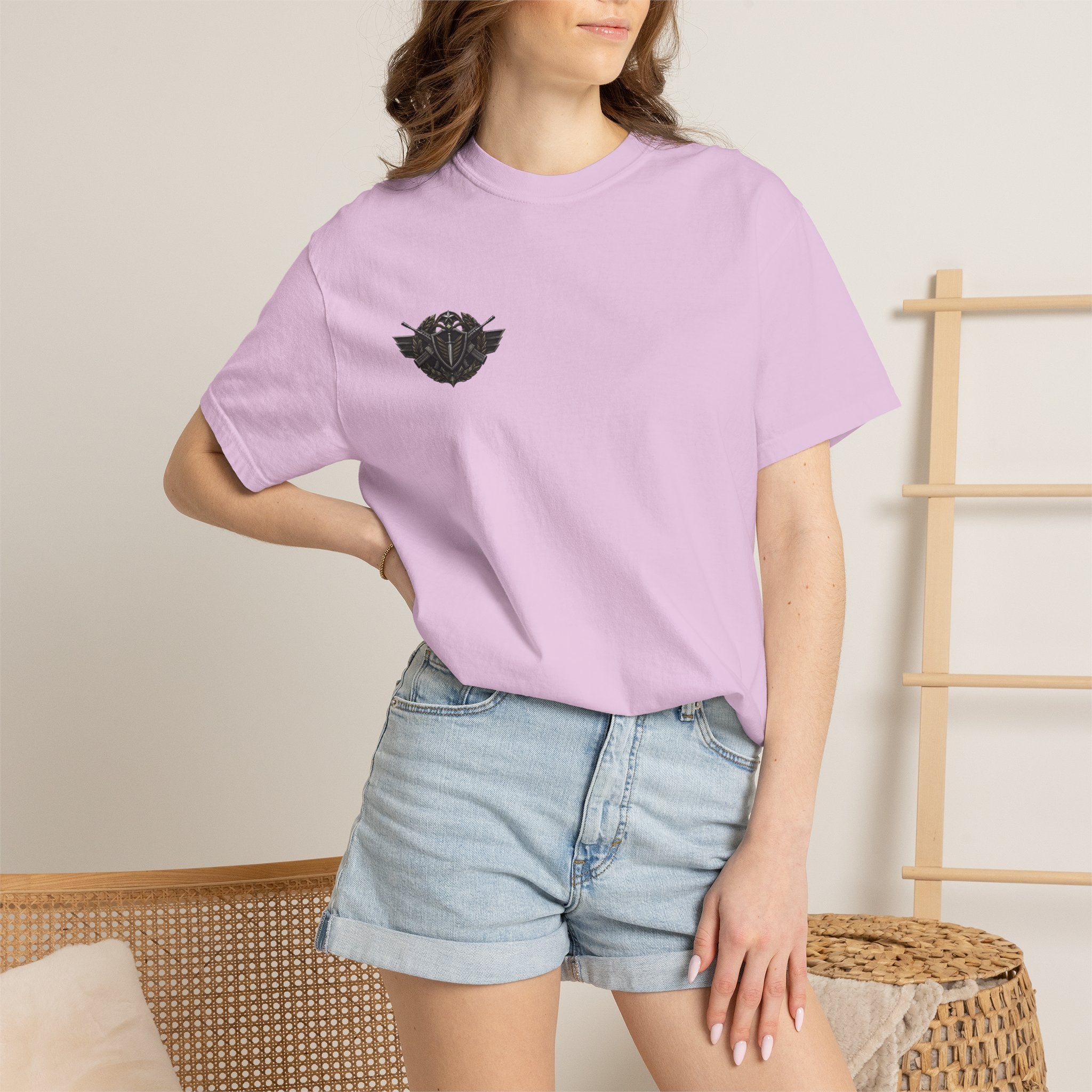 Vintage Winged Skull T-Shirt — Small Chest Graphic, Edgy Biker Style