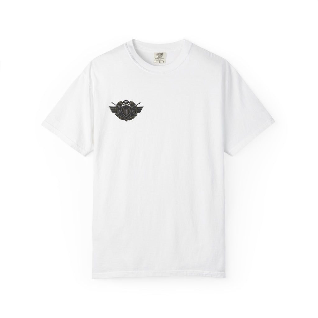 Vintage Winged Skull T-Shirt — Small Chest Graphic, Edgy Biker Style