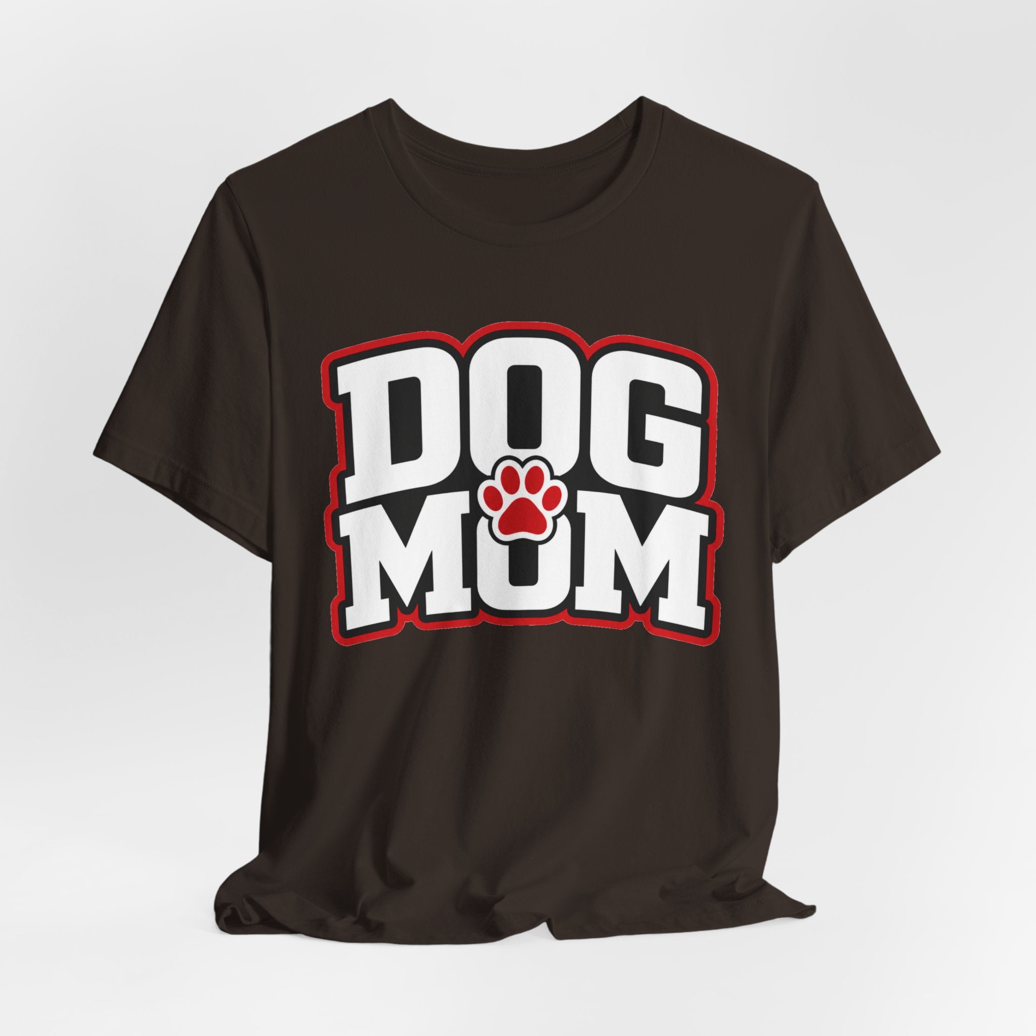 Dog Mom T-Shirt — Bold Paw Graphic Tee for Dog Lovers