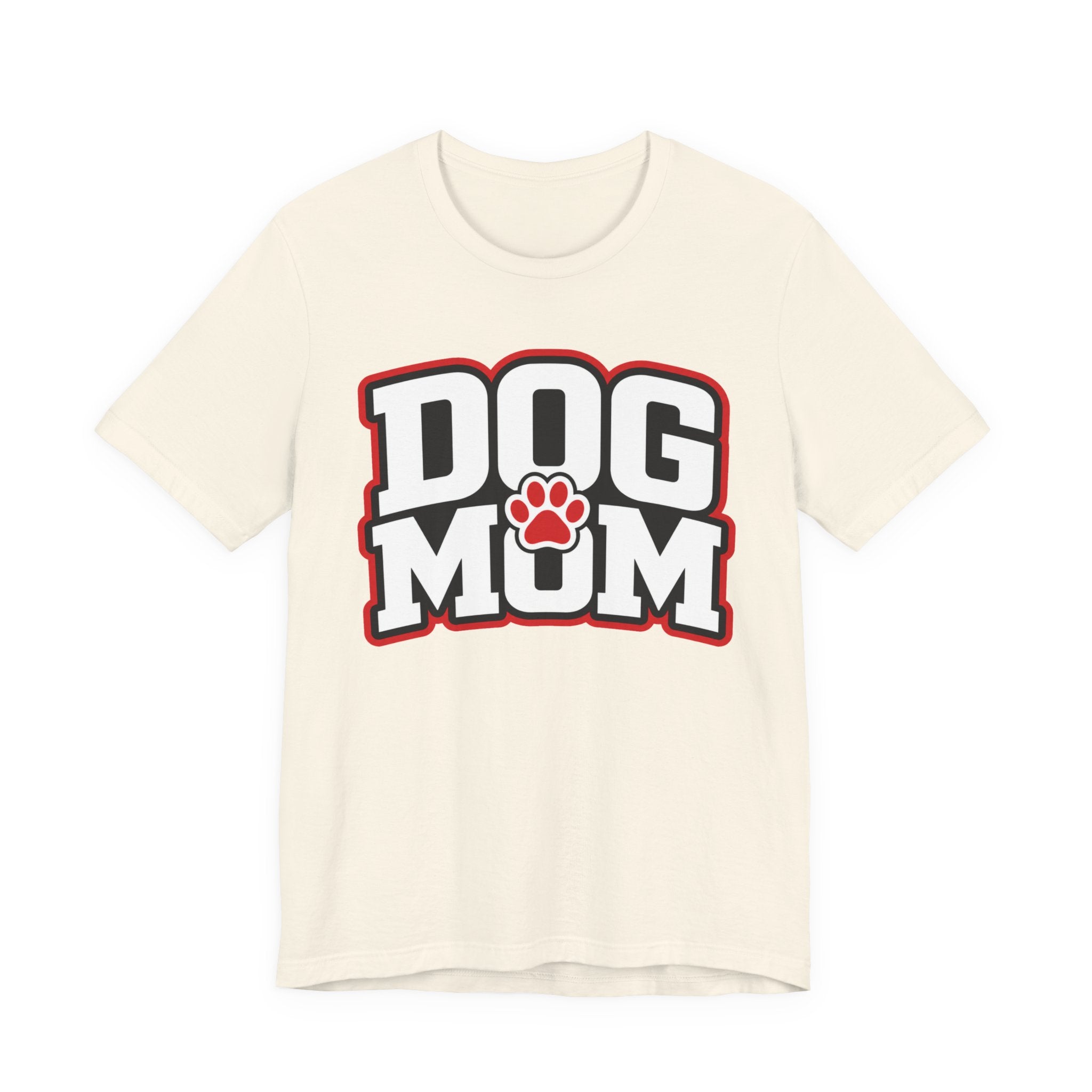Dog Mom T-Shirt — Bold Paw Graphic Tee for Dog Lovers
