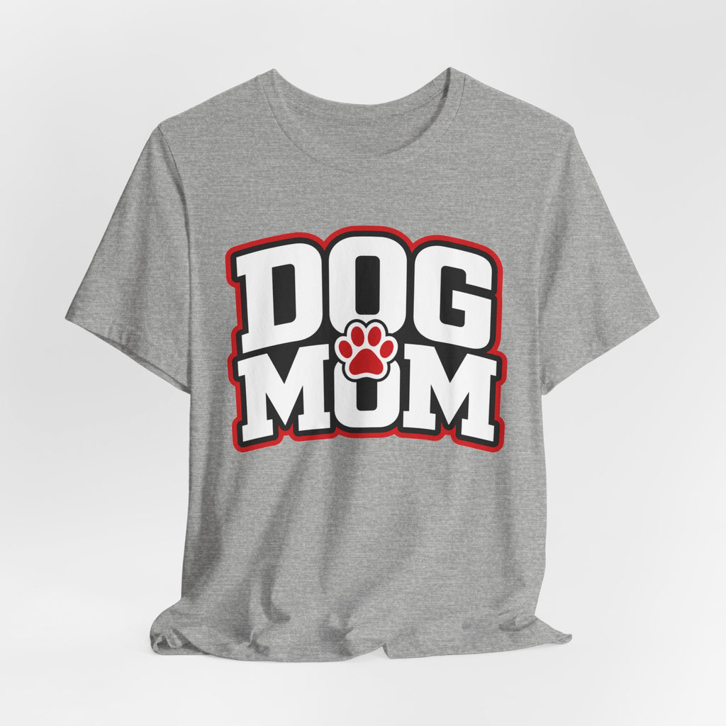 Dog Mom T-Shirt — Bold Paw Graphic Tee for Dog Lovers
