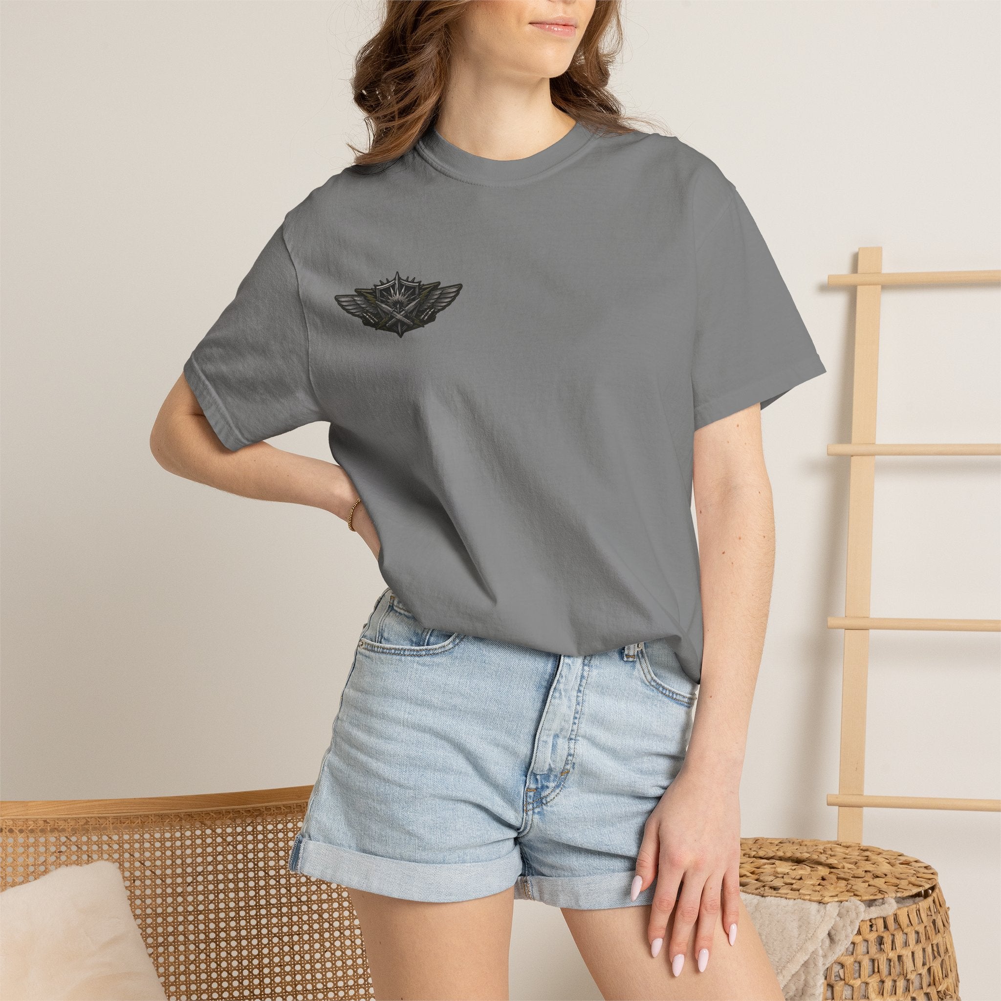 Combat Action T-Shirt — Military Patch Graphic Tee