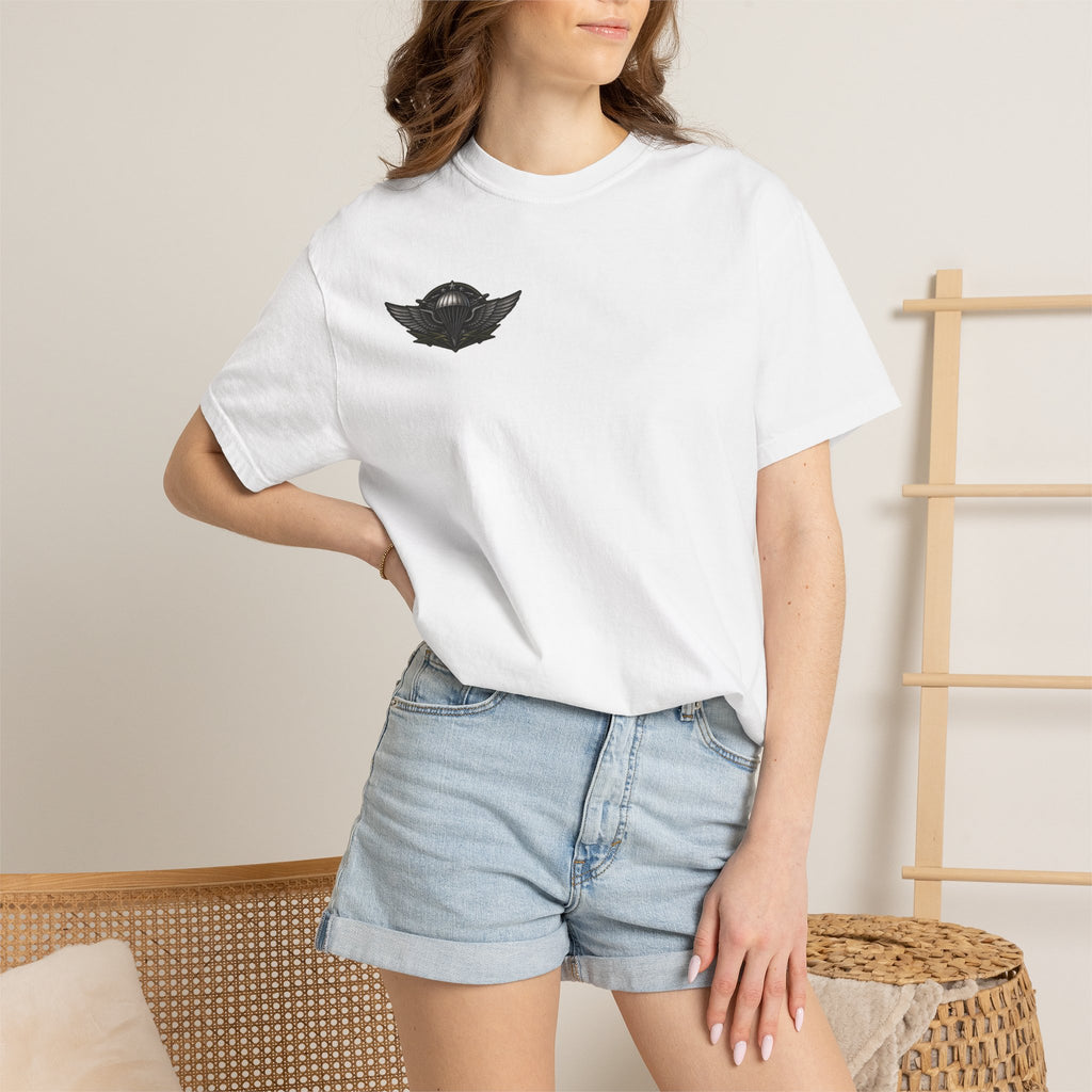 Parachutist Wings T-Shirt — Military Airborne Pilot Badge Tee