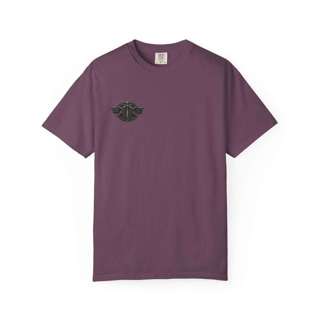 Vintage Winged Skull T-Shirt — Small Chest Graphic, Edgy Biker Style
