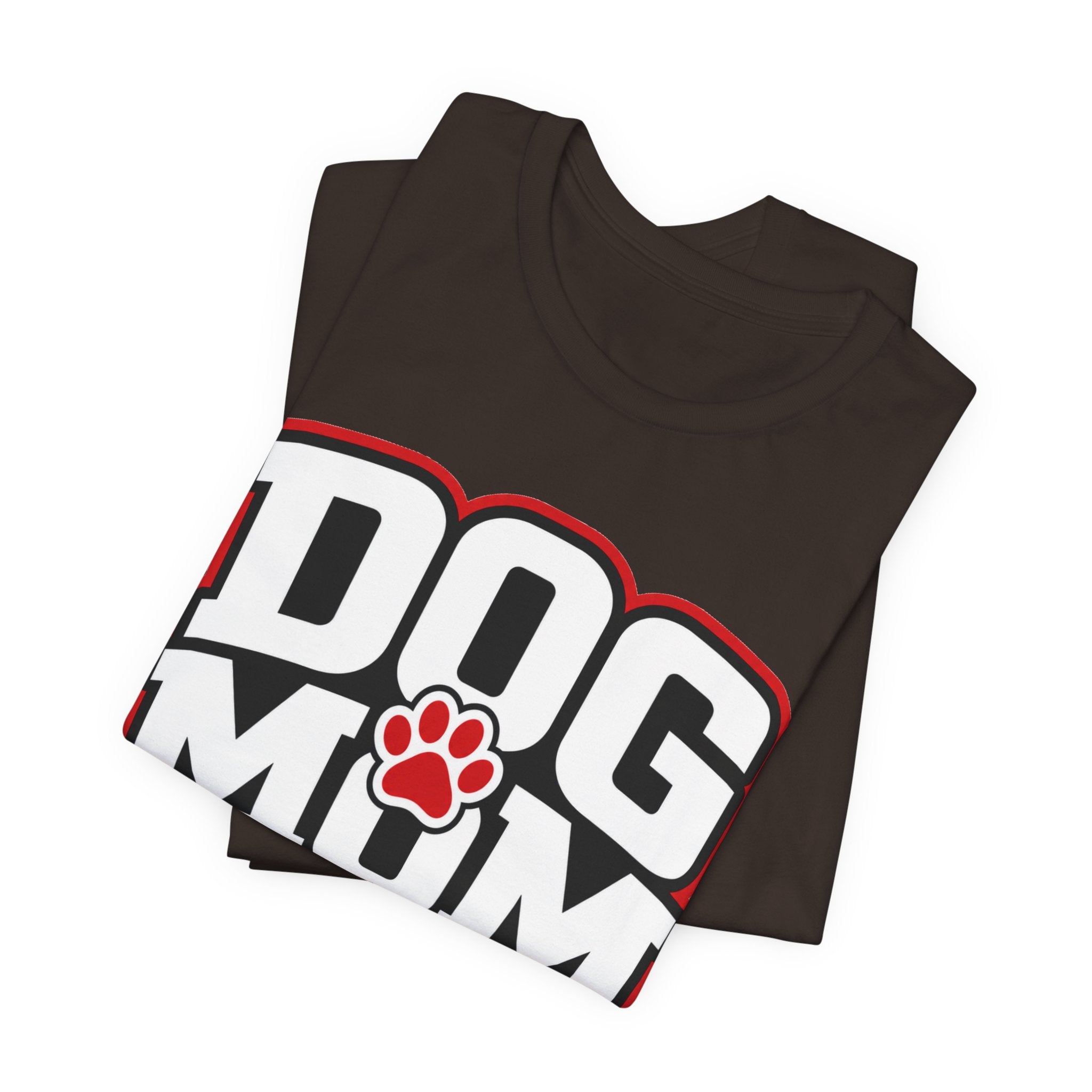 Dog Mom T-Shirt — Bold Paw Graphic Tee for Dog Lovers