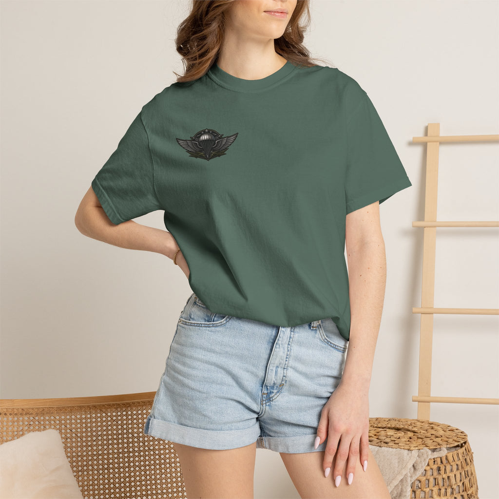 Parachutist Wings T-Shirt — Military Airborne Pilot Badge Tee