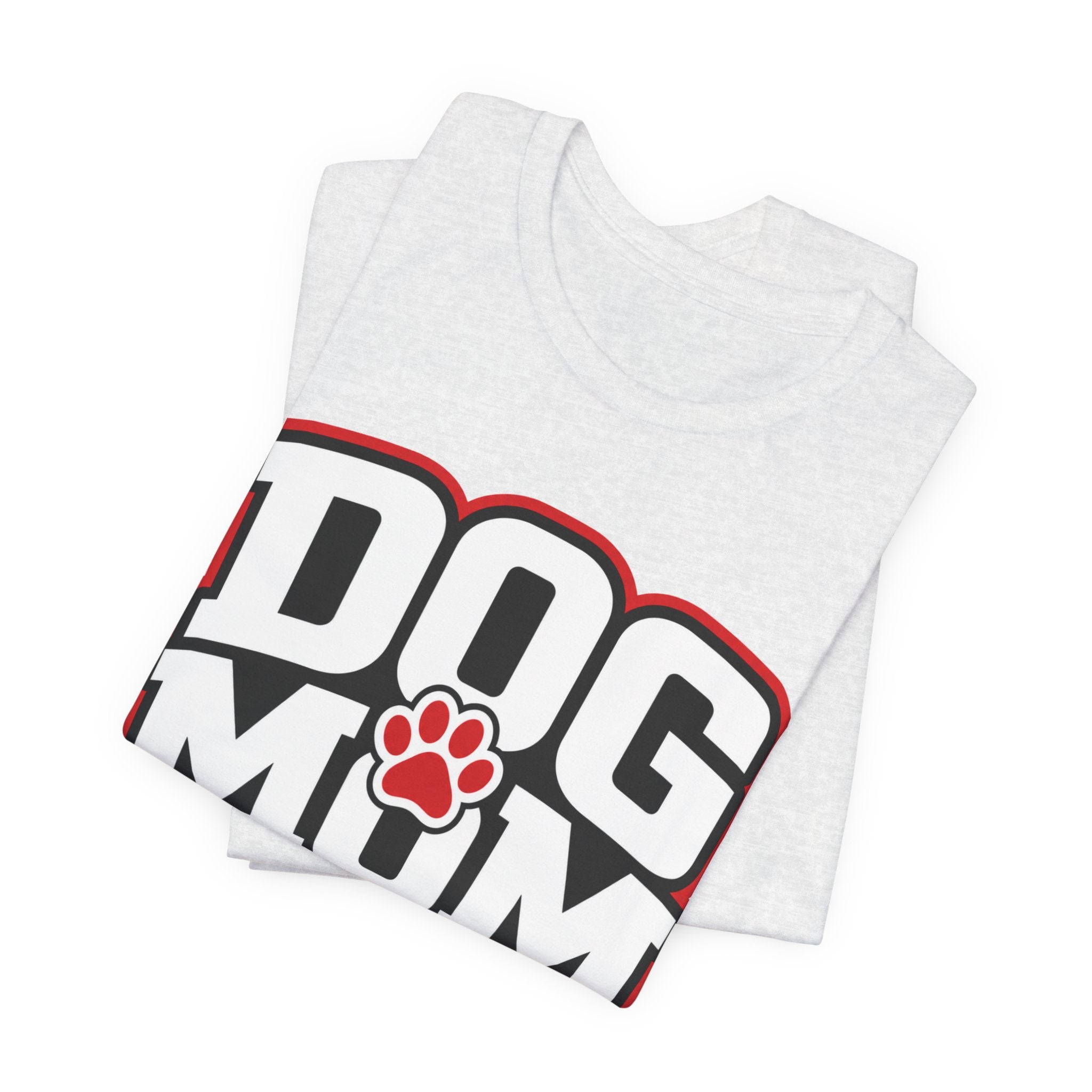 Dog Mom T-Shirt — Bold Paw Graphic Tee for Dog Lovers