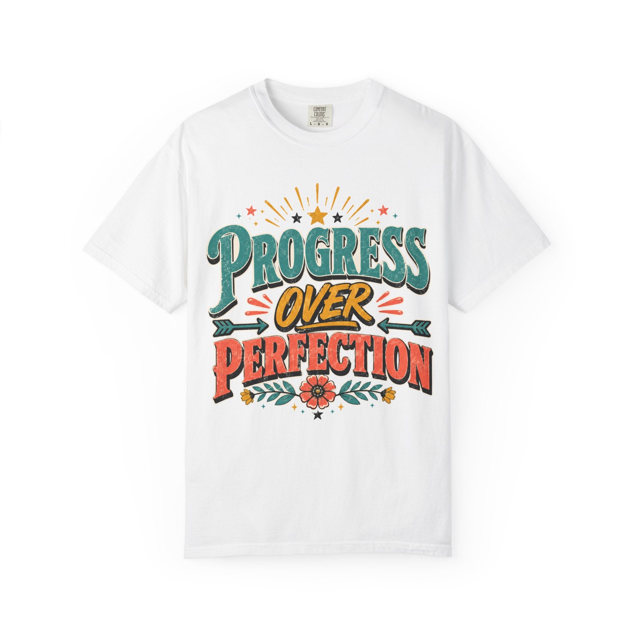 Progress Over Perfection T-Shirt — Motivational Graphic Tee