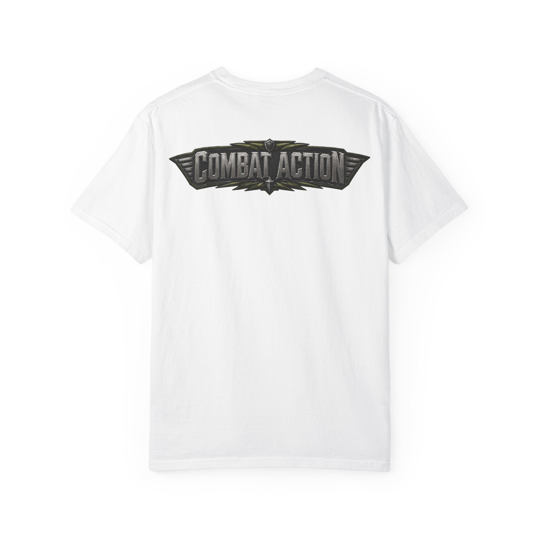Combat Action T-Shirt — Military Patch Graphic Tee