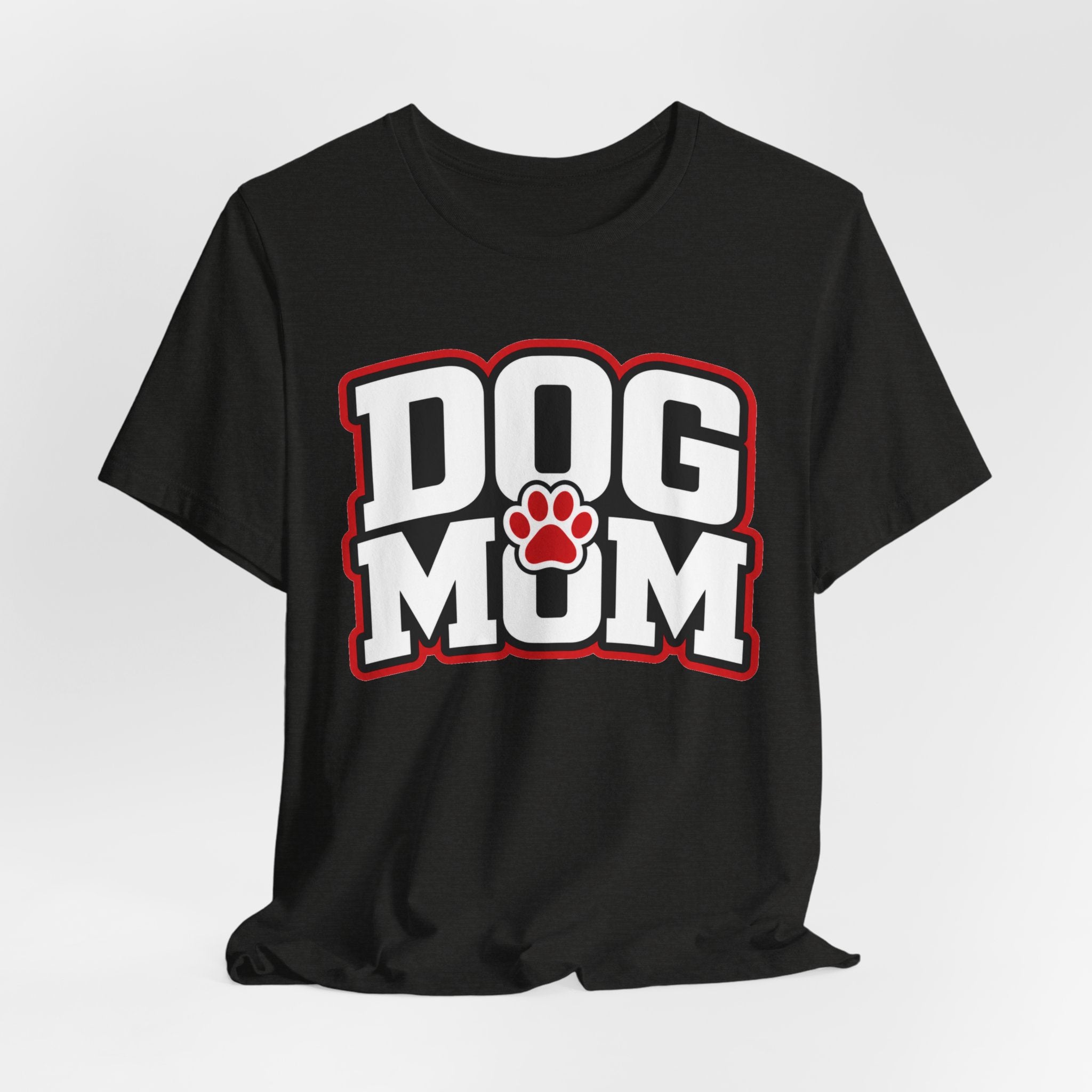 Dog Mom T-Shirt — Bold Paw Graphic Tee for Dog Lovers